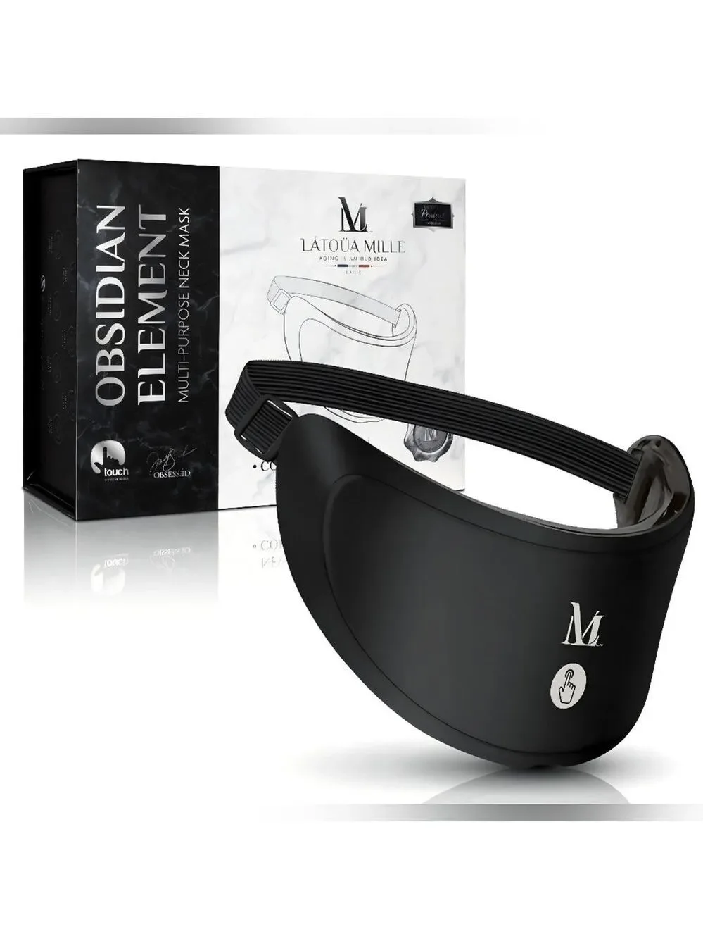 Latoua Mille Obsidian Element Multi-Purpose Neck Mask Anti-Aging Device - Sealed